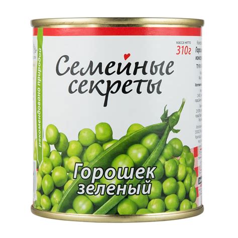 Консервированный зеленый горошек Семейные Секреты - рейтинг 3,23 по ...