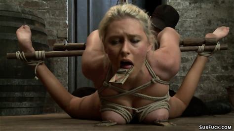 Hogtied Lesbian Anal Finger Fucked