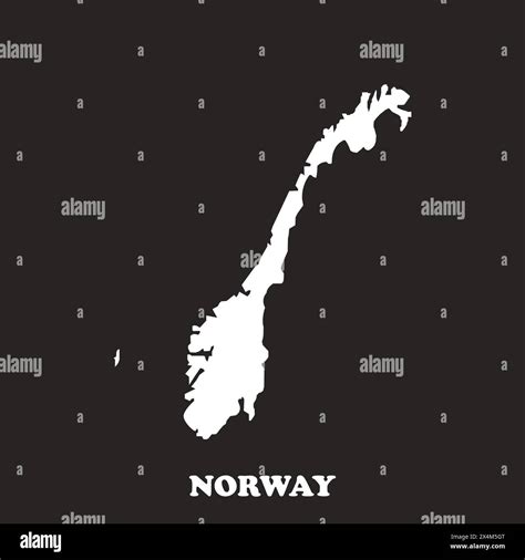 Norway Map Icon Vector Illustration Symbol Design Stock Vector Image