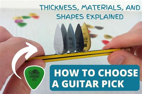 How To Choose A Guitar Pick Thickness Materials And Shapes Explained