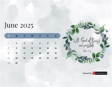 Free 2025 Christian Calendar Printable with Bible Verses | EntheosWeb