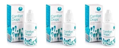 Капли Comfort Drops 20 мл * 3 бутылки Увлажняющие для глаз Комфорт ...