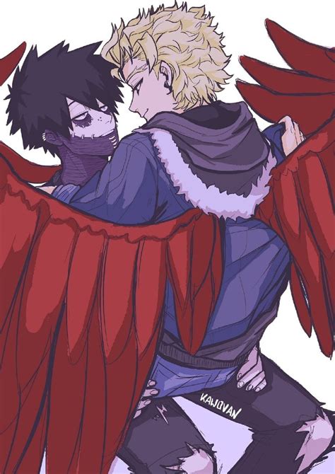 ᴘʜᴏᴇɴɪx Dabi × Hawks Фан арт Анимационный персонаж Рисунки