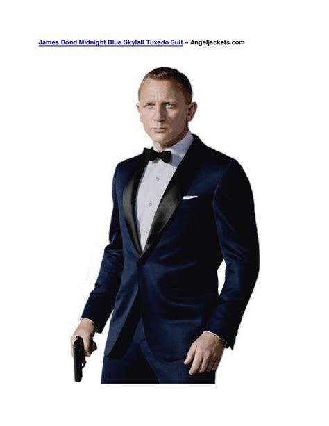 James Bond Midnight Blue Skyfall Tuxedo Suit