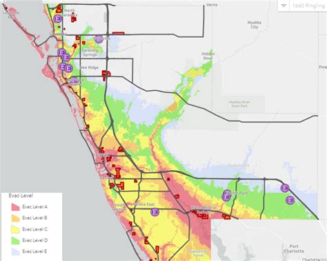 Manatee County Evacuation Zones Map - Ange Maggie