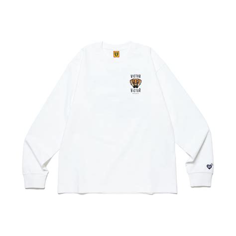 Human Made X Victor Victor Ls T Shirt Whitehuman Made X Victor Victor