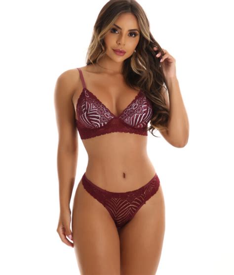 Lingerie Sexy De Renda Strass Click Sophia