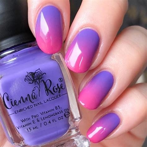 Unhas Em Degrade De Cores