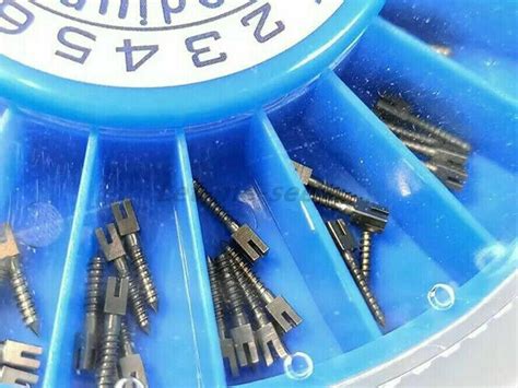 120PCS Dental Screw Post Titanium Kit Gold Silver Plated Conical Root