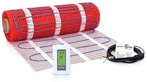 70 Sqft Mat Kit 120V Electric Radiant Floor Heat Heating System W Aube