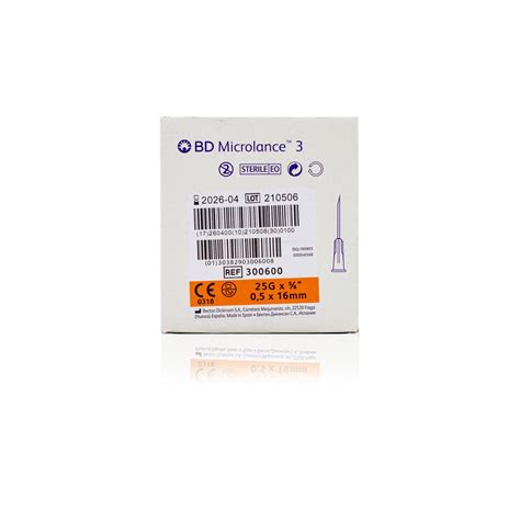 Bd Microlance Hypodermic Needle G Orange Mm Phoenix