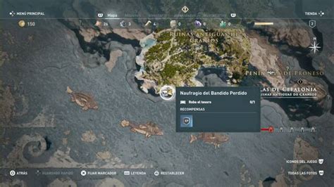 Assassin's Creed Odyssey Enseada Do Naufragio - Islas de Cefalonia en Assasin's Creed Odyssey: TODAS las ubicaciones