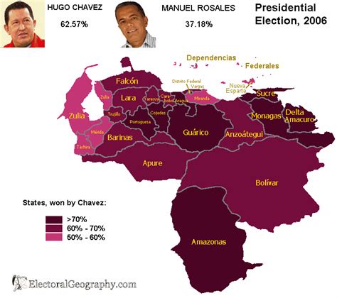 Venezuela Presidential Election 2006 Electoral Geography 20