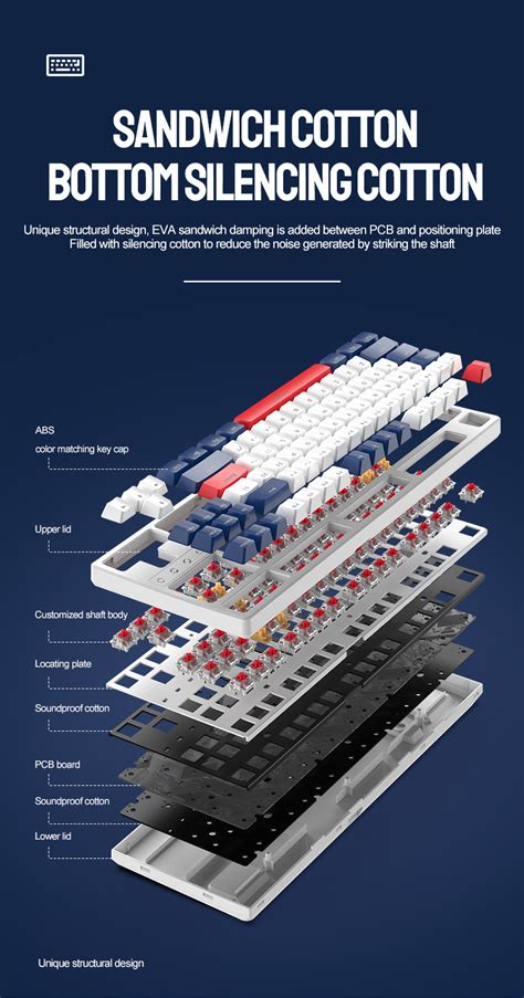 K Mechanical Keyboard Triple Mode Bluetooth G Wireless Type C Wired Keys Pbt Hot