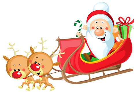 Santa Sleigh PNG Pictures, Santa Sleigh Clipart Free Download - Free Transparent PNG Logos