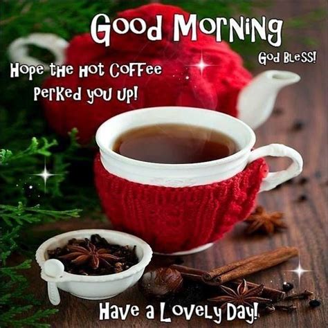 Hope The Hot Coffee Perked You Up Good Morning Pictures Photos And Images For Facebook