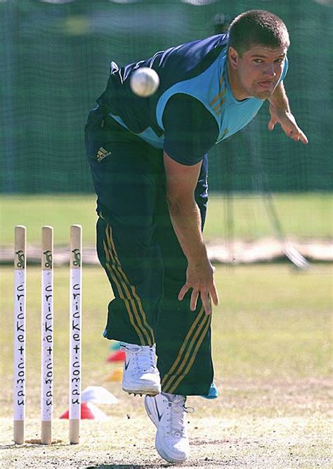 James Hopes Delivers A Ball At The Nets Espncricinfo