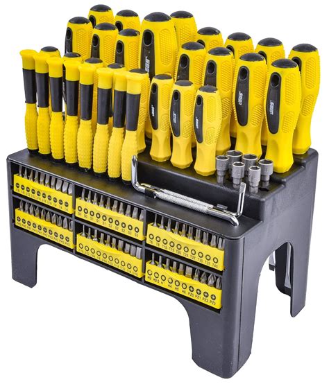 Jegs Piece Screwdriver Bit Set With Storage Rack Walmart