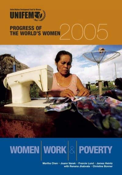 Progress Of The Worlds Women 2005 Women Work Un Women