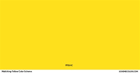 Mailchimp Yellow Colors - Brands and Logos - SchemeColor.com