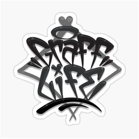 Graff Life Graffiti Tag Lettering Sticker For Sale By Namegraffiti