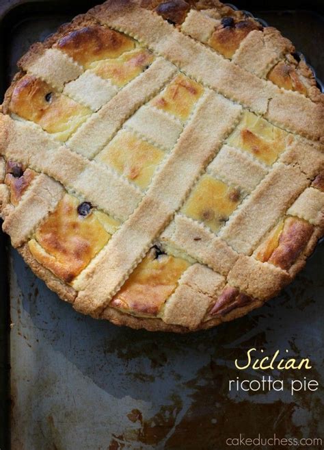 Sicilian Ricotta Pie Easy Easter Desserts Holiday Dessert Recipes