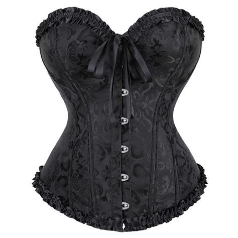 Bustiers Et Corsets En Dentelle Florale Pour Femmes Lingerie Vintage Corset Gothique Corselet En