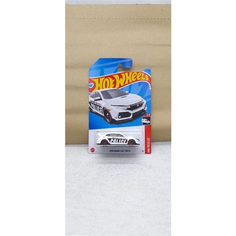 Jual Hot Wheels Hotwheels Honda Civic Type R Police Jdm Putih Shopee Indonesia