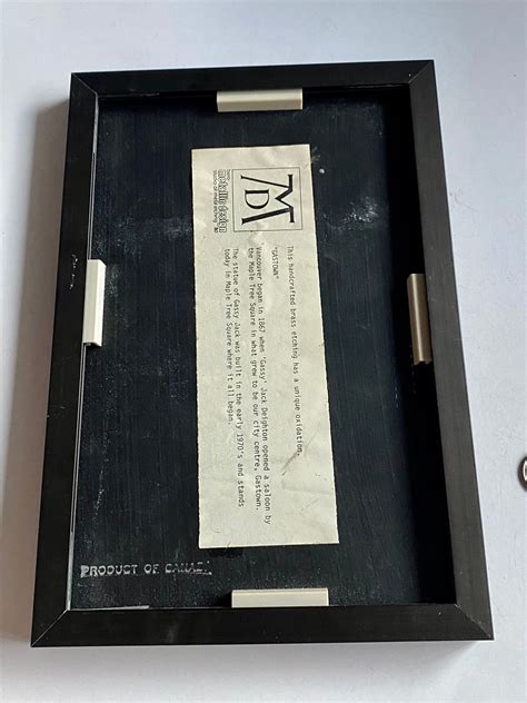 Vintage Brass Etching Artwork Gastown Vancouver Wall Art - Etsy