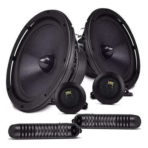 Kit 2 Vias Bravox CS60BK Alto Falantes 6 130W RMS 4 Ohms 2 Tweeters