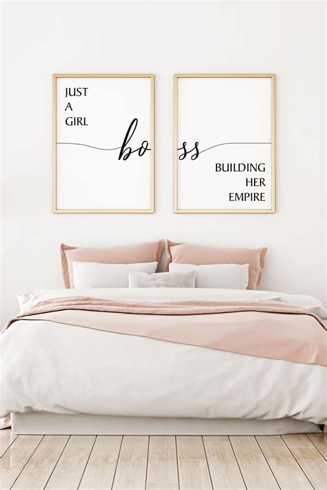 Boss Babe Wall Art Office Wall Decor Girl Boss Wall Art Etsy Canada