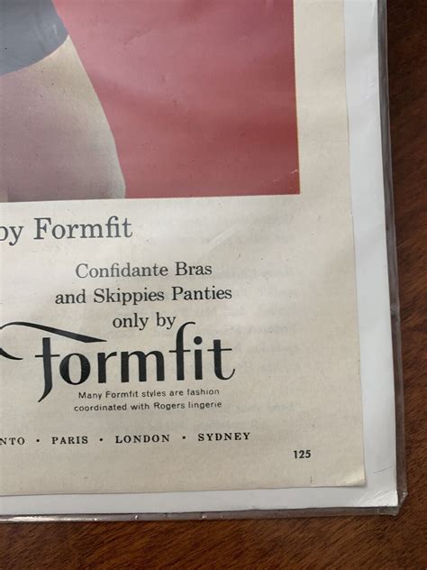 Vintage Seventeen Dec Formfit Bra Pinup Girl Lingerie Print Ad Ebay