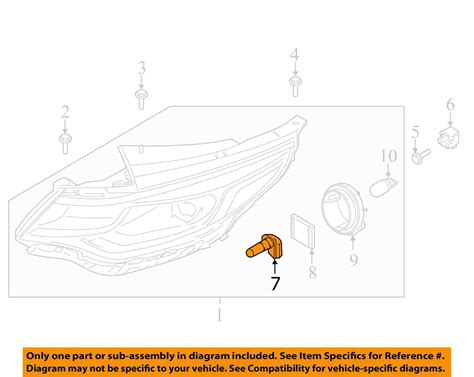 KIA OEM 16-24 Cadenza Front Lamps Headlamp Components-Headlamp Bulb ...