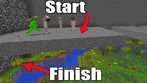 Minecraft Obstacle Course But With A SECRET Finish YouTube