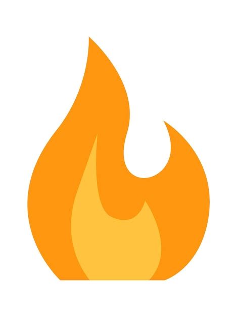 Premium Vector Burning Fire Icon Vector Illustration