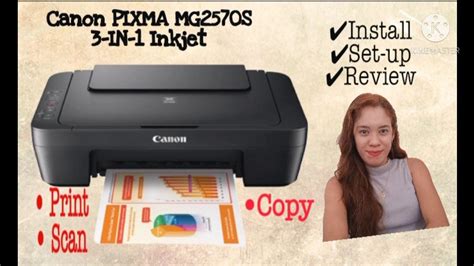 Paano Mag Install And Set Up Ng Canon Pixma Mg2570s Printer Print