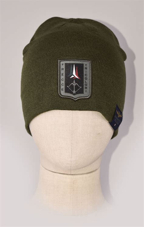 Шапка вязаная AERONAUTICA MILITARE FW 23/24/CN verde militare (CU 036 ...