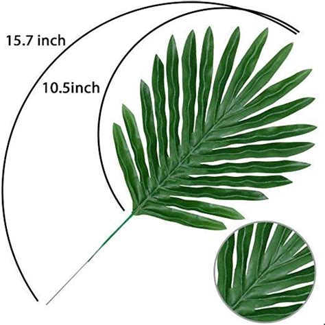 Artificial Tropical Palm Leaves For Luau Party Decoration