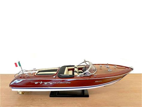 Fully Assembled Model Yacht Riva Model Small Scale