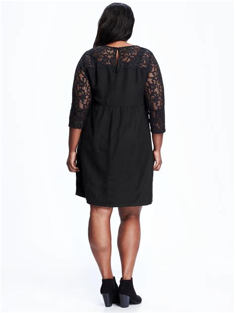 Lace Trim Plus Size Shift Dress Old Navy