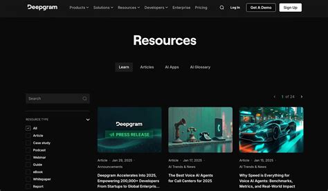 resource page examples  designing  content hub