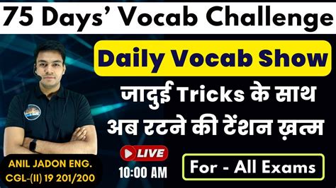 Daily Vocab Show Days Vocab Challenge Day By Anil