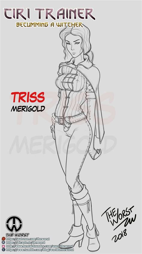 Ciri Trainer Triss Merigold Sketch By Theworst Hentai Foundry