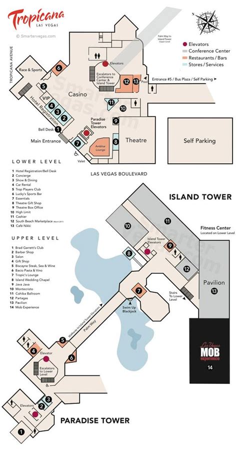 Tropicana Hotel Map Atlantic City Printable Templates Free