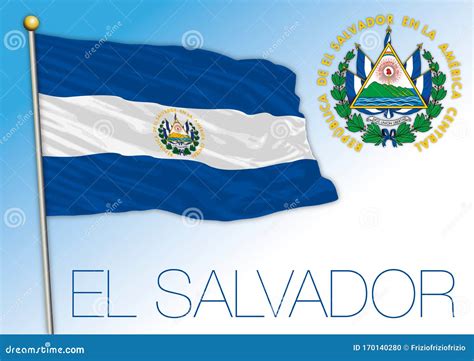 El Salvador Coat Of Arms Royalty-Free Stock Image | CartoonDealer.com
