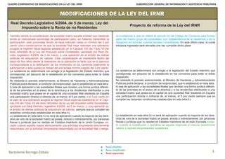 Comparativa Irnr Y El Proyecto De Ley De Modificaci N Del Irnr Ppt