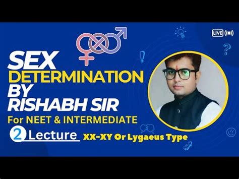 Sex Determination Principle Of Inheritance NEET INTERMEDIATE By Rishabh Sir YouTube