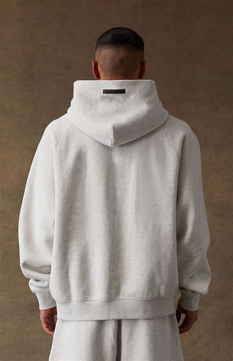 Fear Of God Essentials Light Oatmeal Hoodie Pacsun