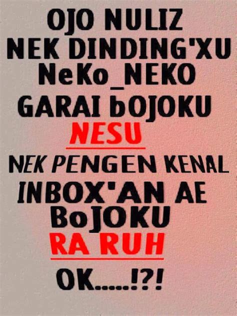 Kata kata lucu bahasa jawa timur terbaru lengkap dan unik ~ Kumpulan ...