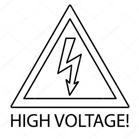 High Voltage Sign. Danger symbol. Stock Vector Image by ©hlivnyk.a.gmail.com #119831248